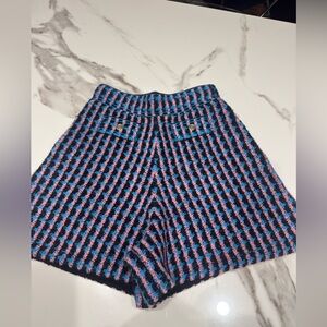Sandro Gilo High Waist Tweed Shorts Size 36 Worn Once